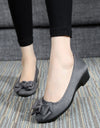 Women's Soft Soled Butterfly Bow Wedge Cloth Shoes