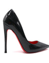 Black With Red Background High Heels Women's Stiletto Heel Pumps