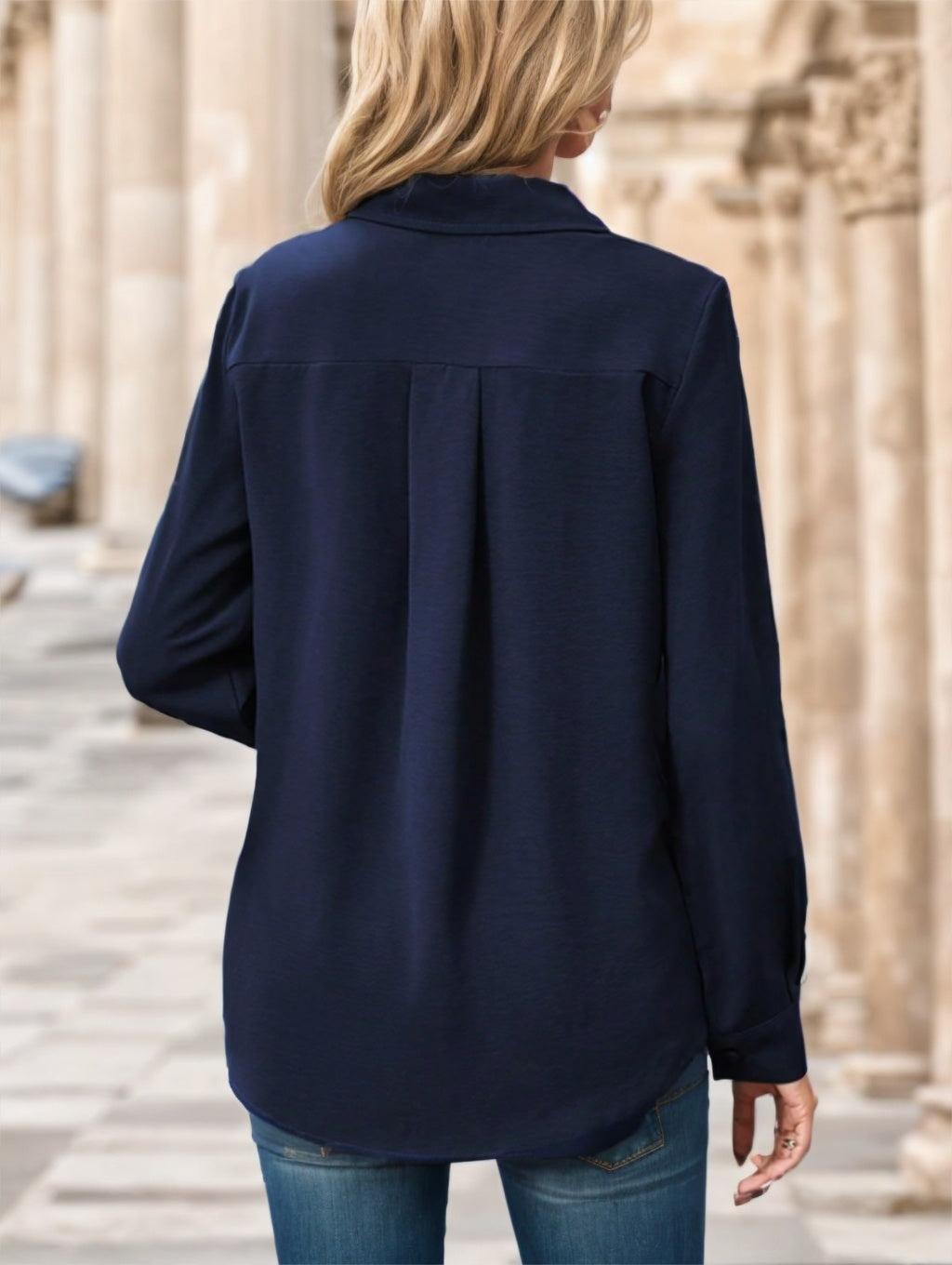 Ladies' Solid-colored Shirts