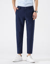 Casual Cropped Pants Men's Spring And Autumn Slim Fit Skinny Business Men's Suit Pants Korean Fashion