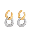 Detachable Titanium Steel Ear Studs Earrings Plated With 18 Real Gold