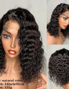 Human Hair Front Lace Bobo Double Drawn Water Wave BOB Wig Foreign Trade Wig