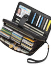 Expanding Card Holder Women's Long Wallet Passport Bag