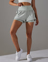 Women's Double-sided Yoga Fitness Shorts Double Layer
