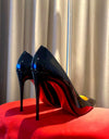 Black With Red Background High Heels Women's Stiletto Heel Pumps
