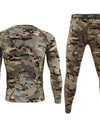 ESDY Men's Exercise Camouflage Dralon Thermal Underwear Suit