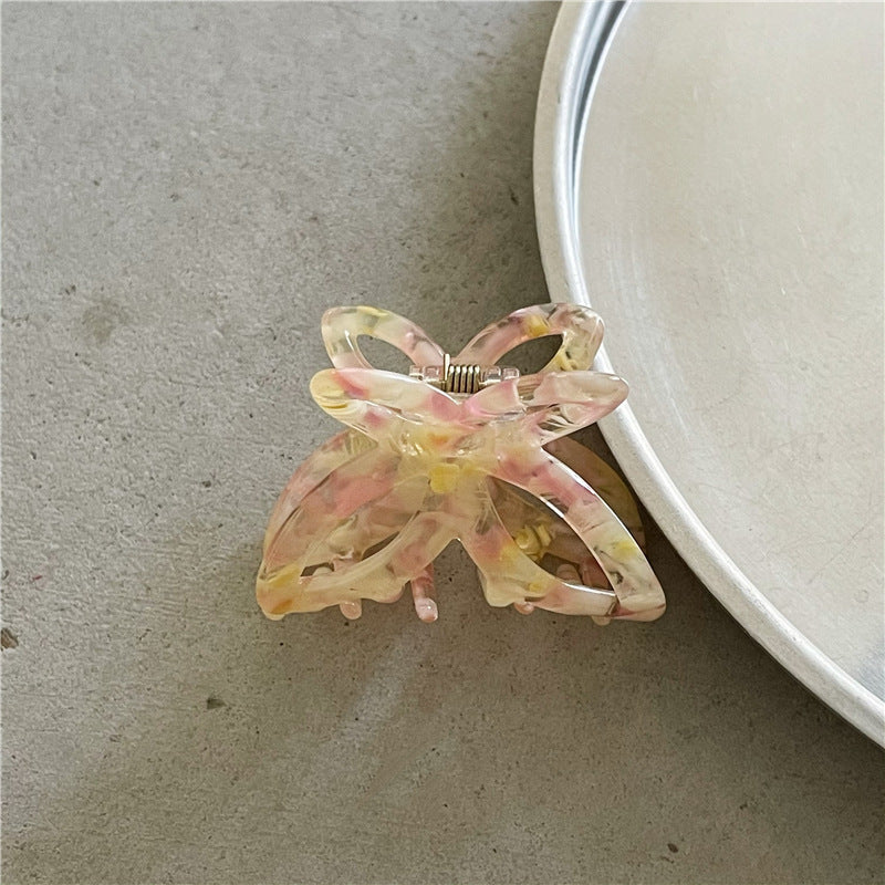 Fashion Retro Colorized Butterfly Small Hair Clip