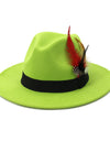 Autumn And Winter New Black Woolen Top Hat