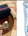 2 In 1 Hair Removal Epilator USB Rechargeable Trimmer Women Body Razor Face Leg Armpit Bikini Hand Pubic Shaver Hair Remover