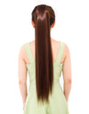 Lace-up Fashion Soft Wig Ponytail Realistic Matte Silk Long Straight Hair