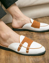 Men's Casual Summer Breathable Closed Toe Semi-slipper Sandals