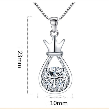 Vintage Lucky Bag Lock  Necklace Pendant