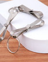 Stainless Steel Key Ring Old Pendant