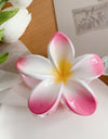 Muweordy Plumeria Hair Clips Flower Hair Clip Trendy Hair Claw Clip Popular Hair Catch Korean Hair Accessories For Women