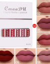 6 Boxes Of Matte Non-stick Cup Waterproof Lipstick Long Lasting Lip Gloss
