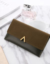 Frosted Color Matching 30 Off Long Ladies Wallet