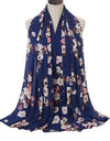 Printed Seersucker Ladies Long Scarf Chiffon Fashion Scarf