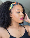 Black Hand Curl Small Curly Tube Binding Twist Fluffy Afro Wig