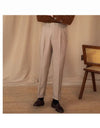 Men's Adjustable Buckle High Waist Straight Casual Suit Pants