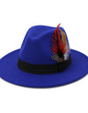 Autumn And Winter New Black Woolen Top Hat