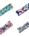 Floral cross hair band