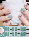 Finger Baking-free Gel Nail Stickers Simple Grid Line Nail Sticker One Piece Dropshipping