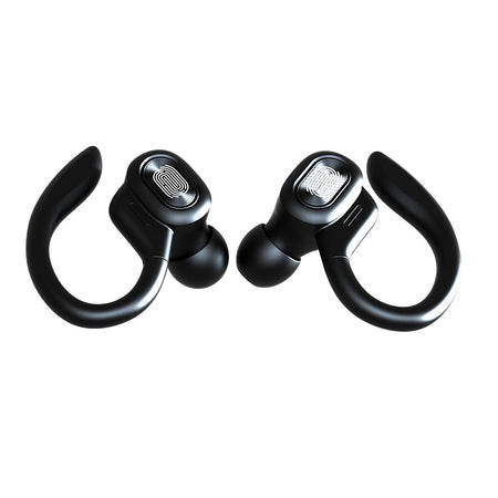 Bluetooth Headset Binaural Ear Hook Touch Headset With LED True Digital