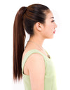 Lace-up Fashion Soft Wig Ponytail Realistic Matte Silk Long Straight Hair