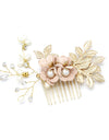 Blue White Purple Color Flower Hair Comb