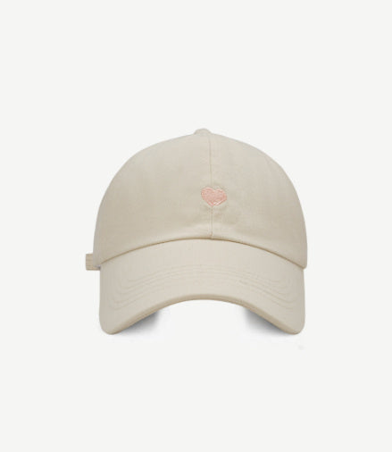 Preppy Style Love Embroidery Ponytail Half Topless Hat