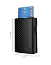 Aluminum Alloy Three-fold Magnetic Anti-theft Brush Wallet
