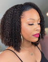 Black Hand Curl Small Curly Tube Binding Twist Fluffy Afro Wig