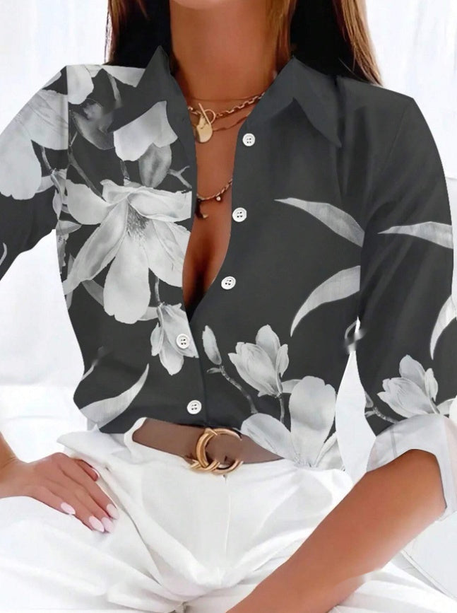 Women's Spring Summer Long Sleeve Casual Shirt