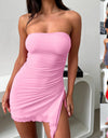 Y2K Tube-top Split Dress Summer Ins Fashion Backless Short Dresses For Women