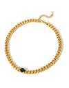 European And American 18K Gold-plated Inlaid Zircon Light Luxury Non-fading Stainless Steel Bracelet Necklace