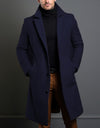 Woolen Men's Mid-length Trench Coat