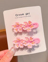 Cherry Blossom Cute Side Cropped Hair Clip Hair Rope