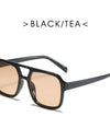 Square Double Beam Sunglasses Men And Women Retro Personality