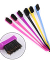 Beauty Double Side Edge Control Hair Comb Hair Brush Eyebrow Brush Hair Styling Salon Hair Accessories Random Color