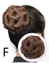 High Temperature Silk Wig Hair Ring, Hair Bun, Nine Flower Ball Head Bridal Costume Plate