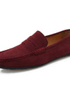Men's Solid Color Suede British Flat Casual Shoes