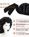 New Silk Bonnet For Sleeping Women Satin Bonnet Hair Bonnet Night Sleep Cap Scarf Wrap For Curly Hair With Tie Band For Curly Hair