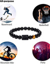 Twelve Constellation Elastic Bracelet Men Obsidian Couple