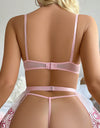 Seduction Velvet Nightdress Cross-border Love Embroidered Underwear Suit