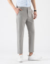 Casual Cropped Pants Men's Spring And Autumn Slim Fit Skinny Business Men's Suit Pants Korean Fashion