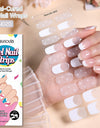 Japanese Style Nail Beauty Gel Stickers Semi-curing French Gel