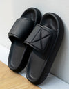Poop Feeling Velcro Platform Female Summer Couple Bathroom Home Bath Eva Slippers