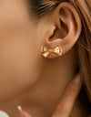 Sweet Trend Bow Stud Earrings Stylish And Simple