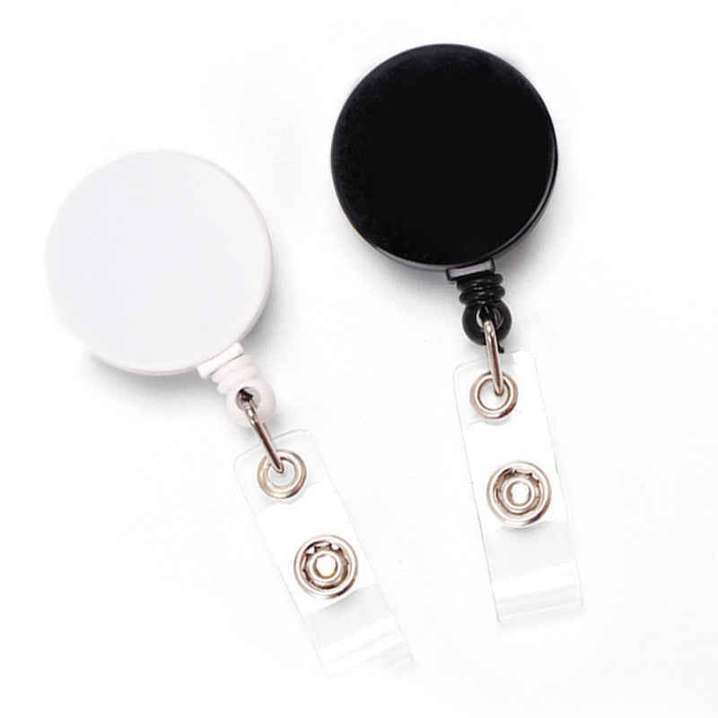 Glossy Full Flat Retractable Badge Buckle Lanyard Buckle Metal Back Splint Pull Peels