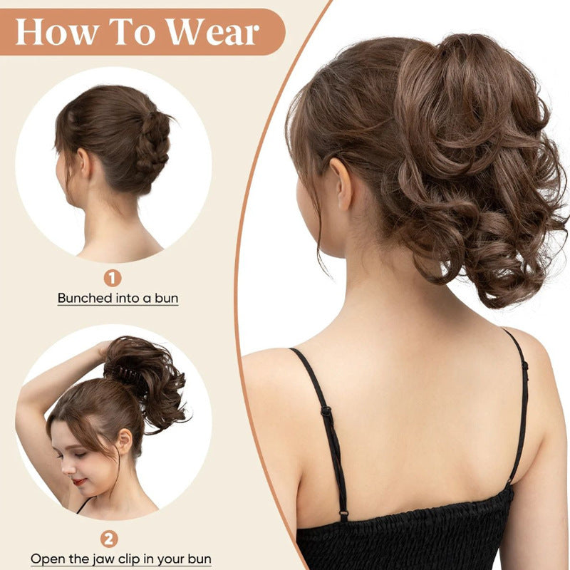 High Cranium Can Tie Ponytail Hairpin Back Head Shark Clip Ponytail Braid